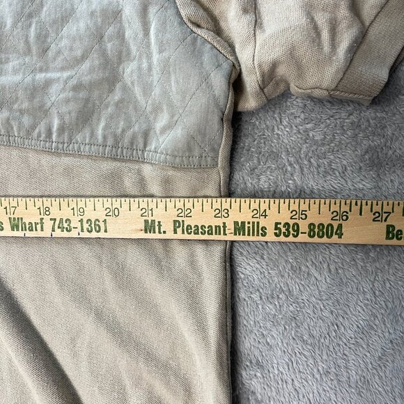 Orvis Men’s Large Shooting Shirt Hunting Beige Hook And Loop Chest Pad Button Up - Picture 7 of 13